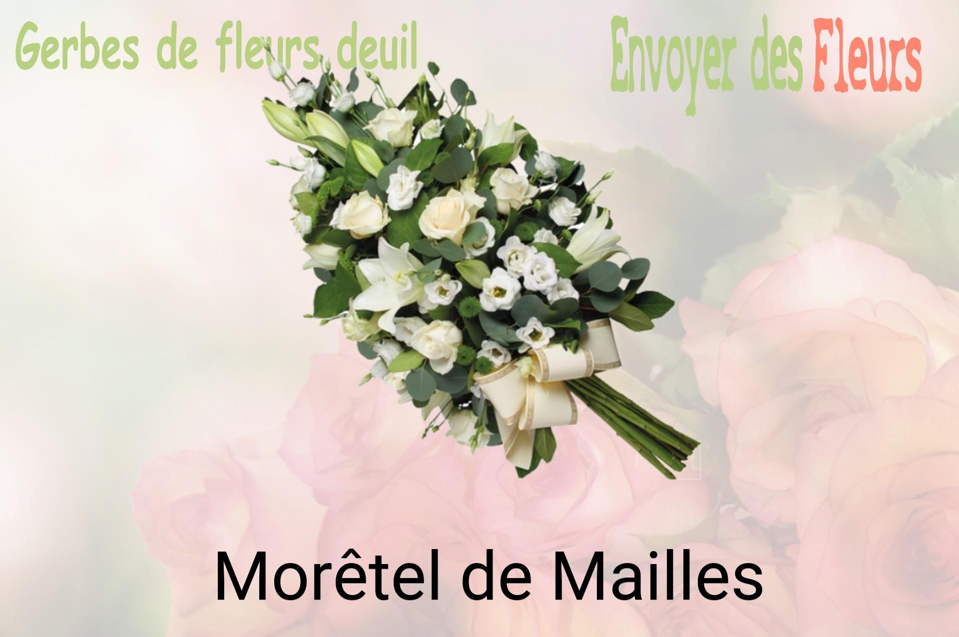 Gerbe de fleurs de deuil livrée à Morêtel-de-Mailles